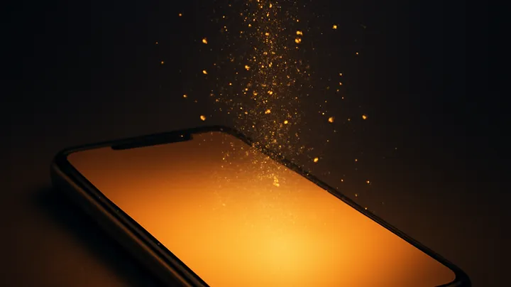 OLYMP BD COM - Modern phone with glowing screen OLYMP BD COM Modern phone with glowing screen